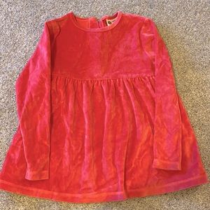 Smock-dot kids velour coral top 10